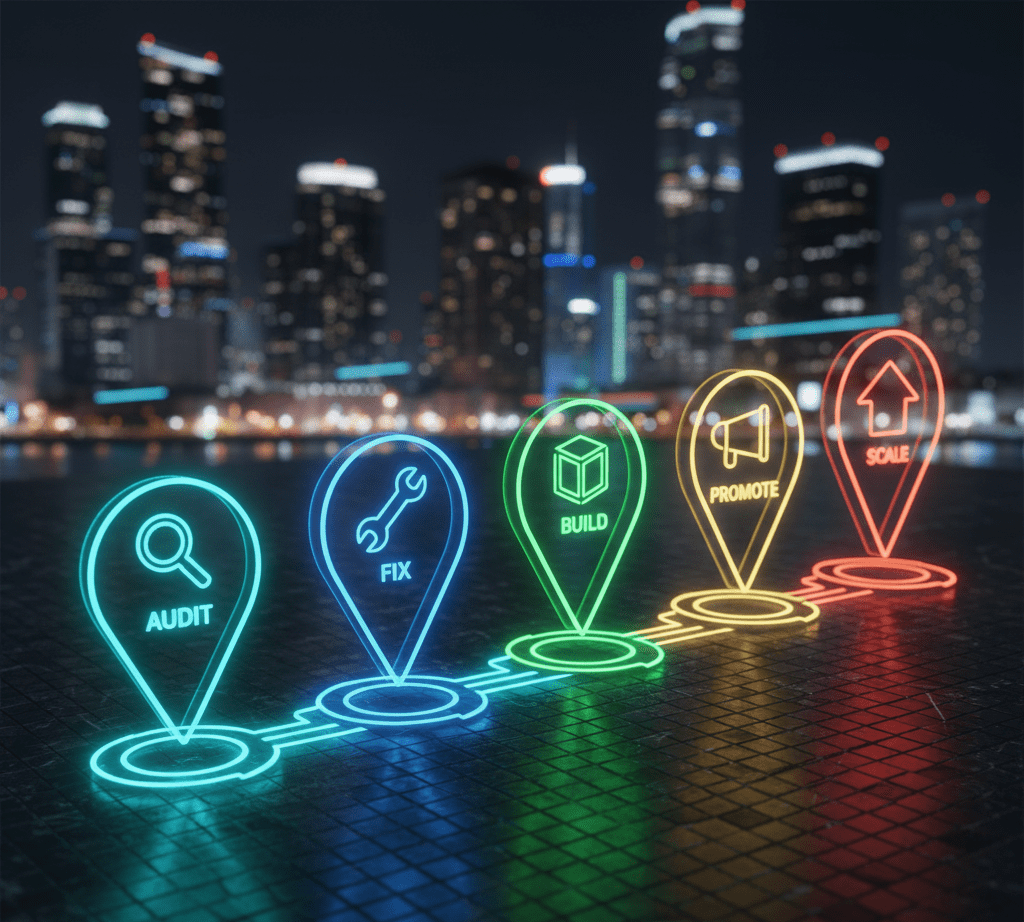 Local SEO Services 2 Local SEO process—audit to scale.