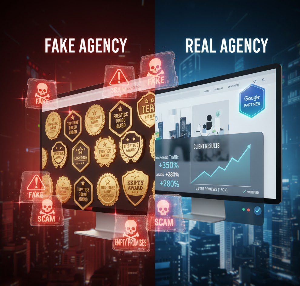 How Small Businesses in the USA Can Choose the Right Digital Marketing Agency 2 award badges