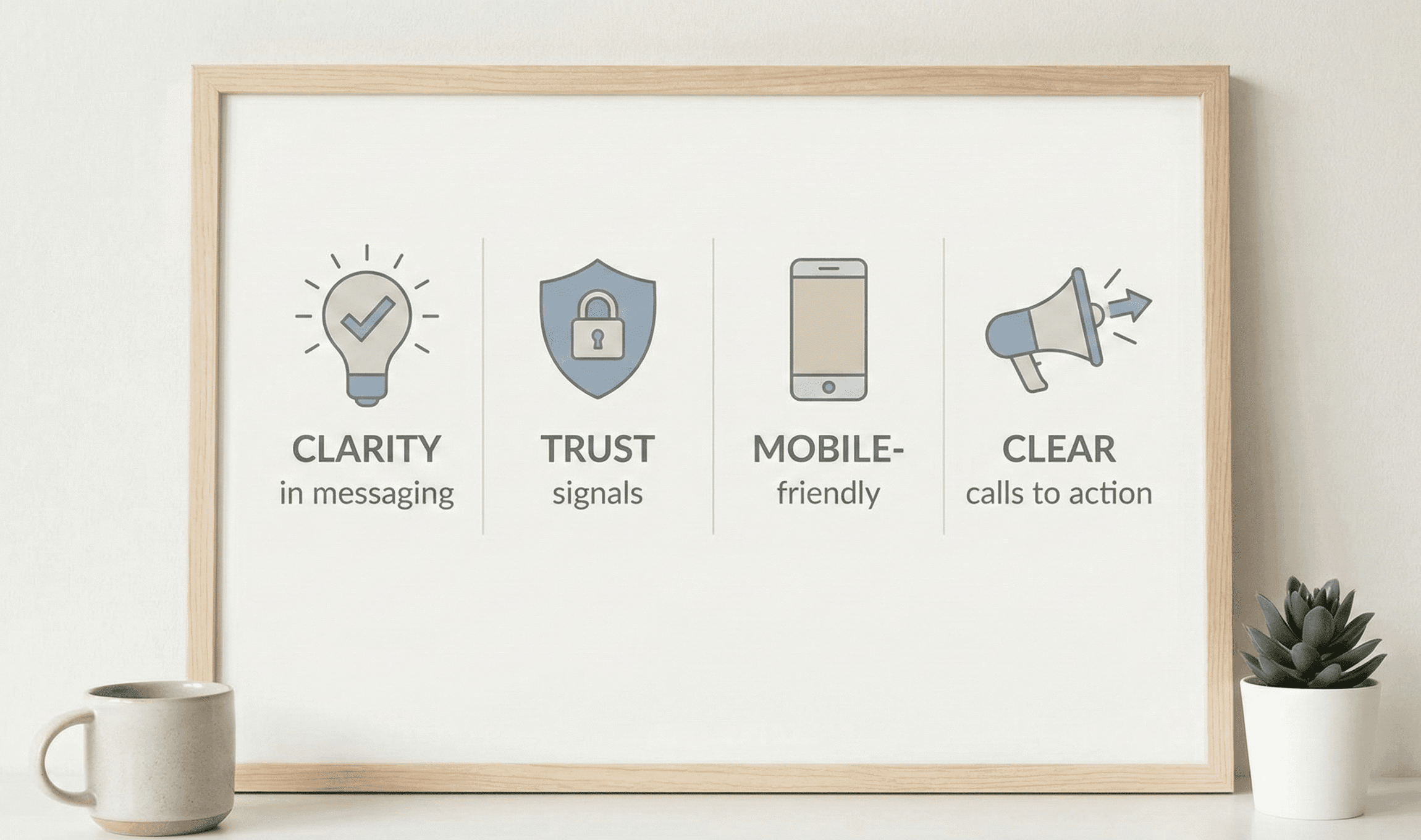 Why Most Roofing Company Websites Don’t Generate Leads (And What Actually Fixes It) 3 Roofing website conversion checklist illustration